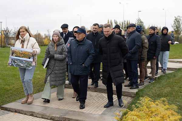 Этапы благоустройства парка в ЖК "Салават Купере"